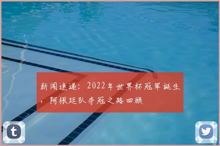 新闻速递：2022年世界杯冠军诞生，阿根廷队夺冠之路回顾