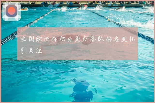 法国欧洲杯积分更新各队排名变化引关注